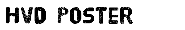 HVD Poster font preview